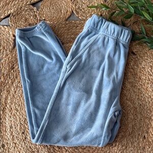 Tea Collection Velvet Jogger Sweatpant in Dusty Blue. Size 7 ***read****